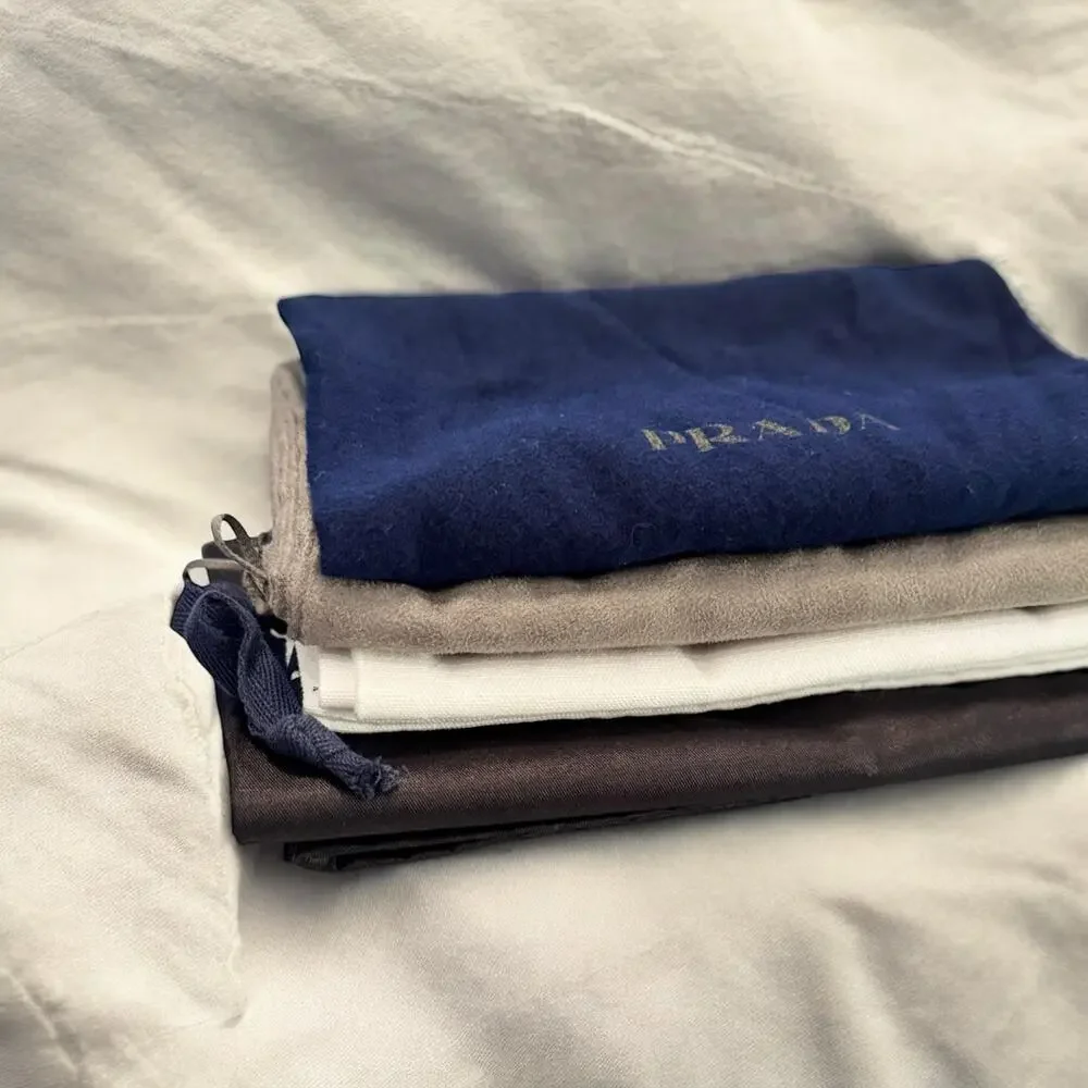 8 Designer Sneaker Shoe Dust Bag Moncler Saint Laurent Tom Ford Prada - Picture 2 of 16